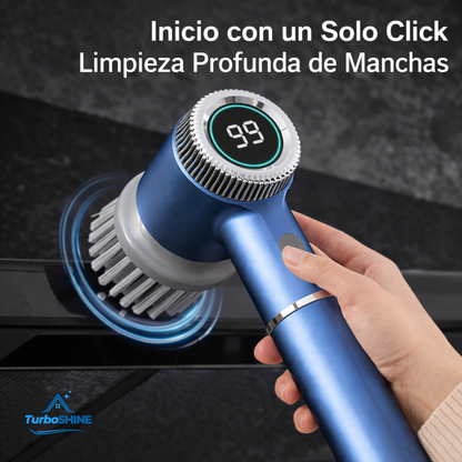 Cepillo Eléctrico Rotatorio Multifunción Recargable con 5 Cabezales