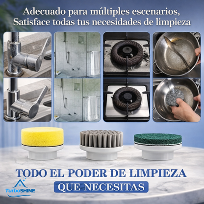 Cepillo Eléctrico Rotatorio Multifunción Recargable con 5 Cabezales